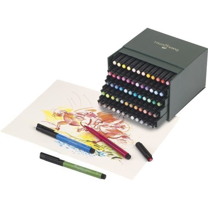 FABER-CASTELL Boîte de 12 feutres pastel - Cdiscount Beaux-Arts et Loisirs  créatifs