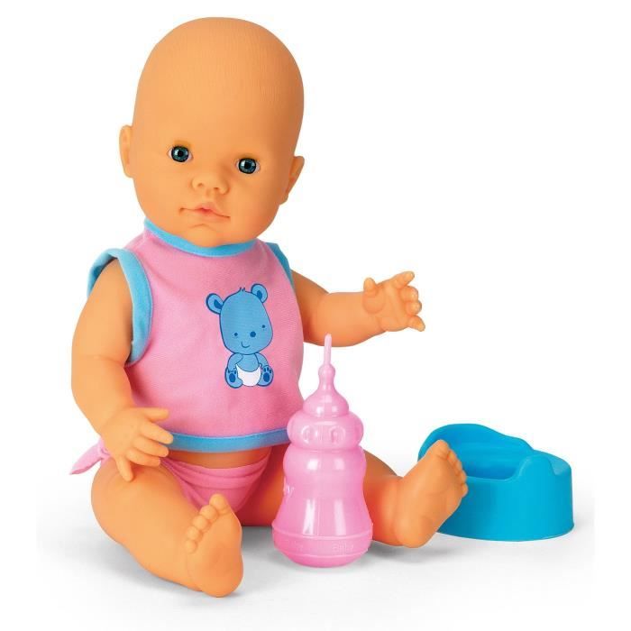 Falca Poupon 40cm Bebe Fait Pipi Pot Biberon Cdiscount Jeux Jouets