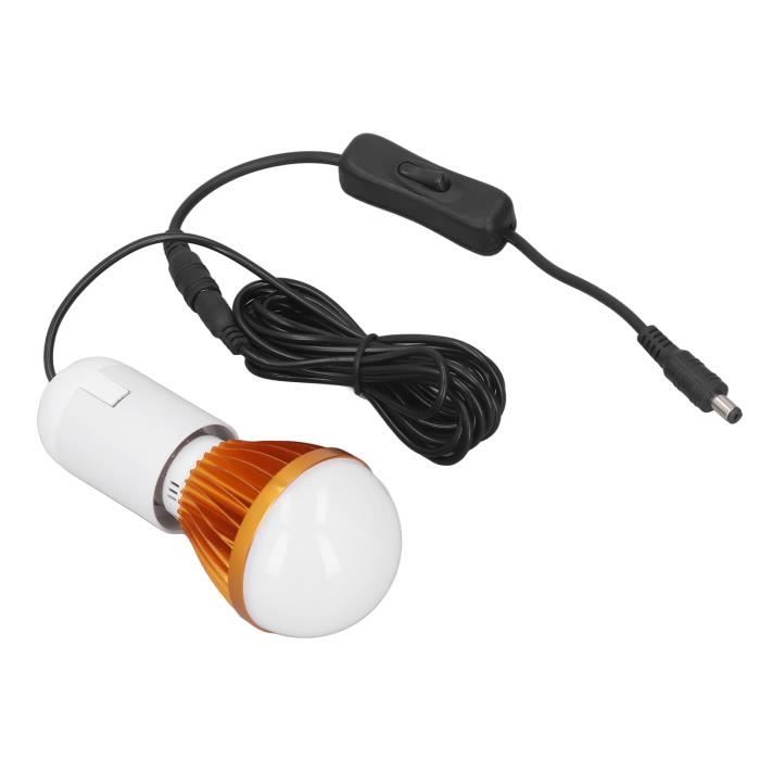 Fdit ampoule solaire E27 E27 Boule Ampoule Spirale LED Solaire Lumière