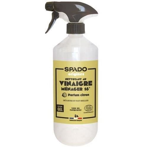 GLOSS - Vinaigre blanc 14° - Gel parfum citron - Détartre et fait briller - Formule naturelle- 750ml