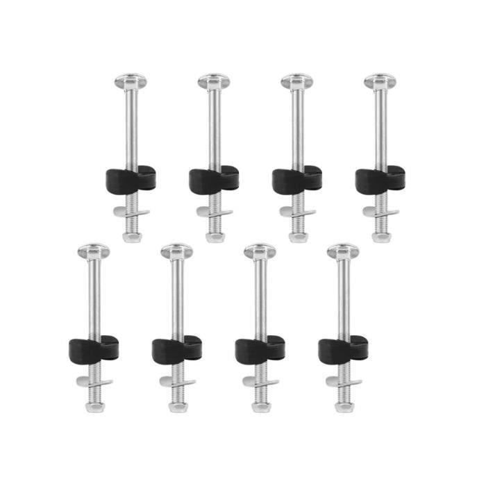 Vis De Rechange Pour Casque - Lot De 6, Noir, Plastique Solide, Pour Fixation Visière