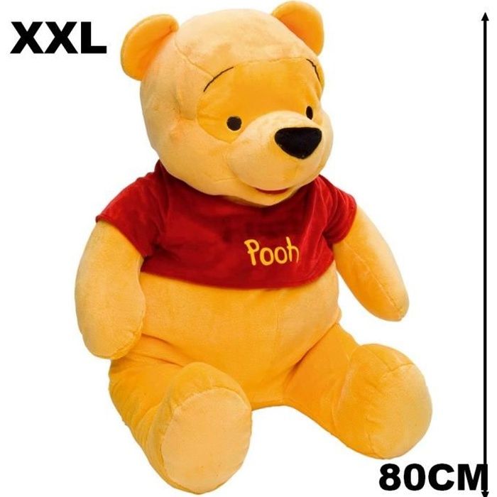 XXL Peluche Winnie L ourson 80 cm geante GUIZMAX Cdiscount Jeux Jouets