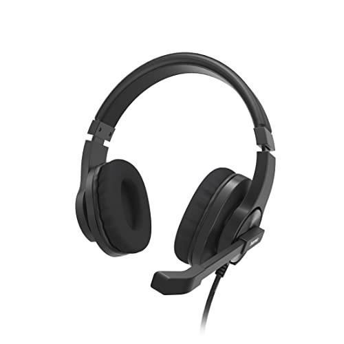 Hama HS-P350 Cuffia Stereo Con Microfono – Archetto, Jack 4 Pin, Adattatore Y, Controllo Volume
