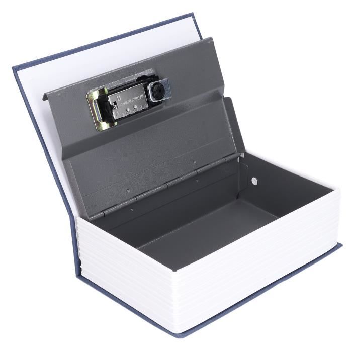 Coffre-fort Livre SAFE – Cachette Secrète à Combinaison – Bleu, 18 X 15.5 Cm