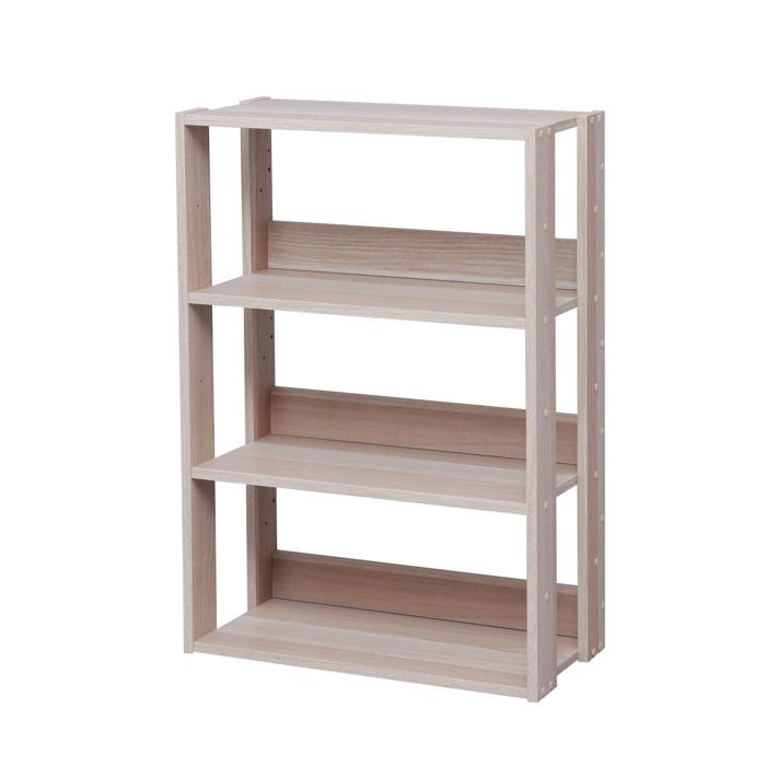 Iris Ohyama Bibliothèque Meuble de rangement à 3 Niveaux/étagères ajustables OWR-600-Marron Clair L29.3 x P60 x H87.9... Iris Ohyama Bibliothèque Meuble de rangement à 3 Niveaux/étagères ajustables OWR-600-Marron Clair L29.3 x P60 x H87.9...