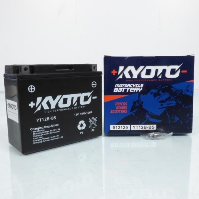 Batterie SLA Kyoto pour Moto Triumph 865 America 2008 à 2017 YT12B-BS SLA - 12V 10Ah - MFPN : YT12B-BS SLA - 12V 10Ah-146943-100N