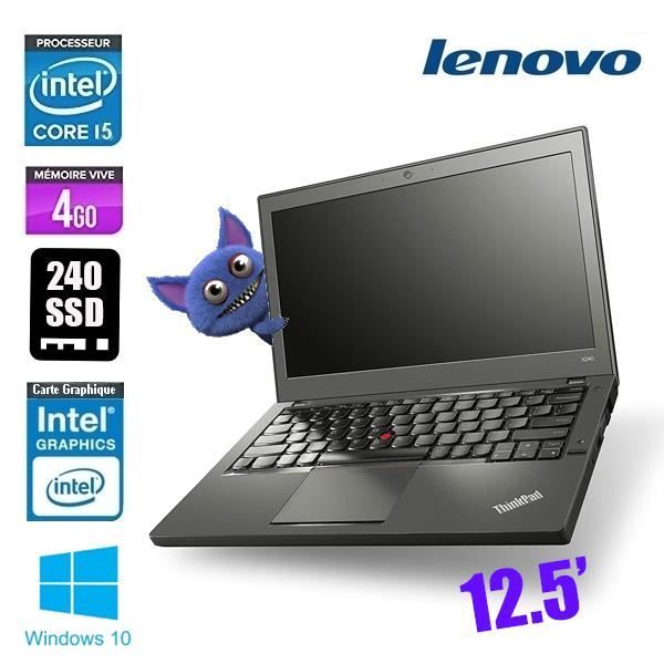 Top achat PC Portable LENOVO THINKPAD X240 CORE I5 pas cher