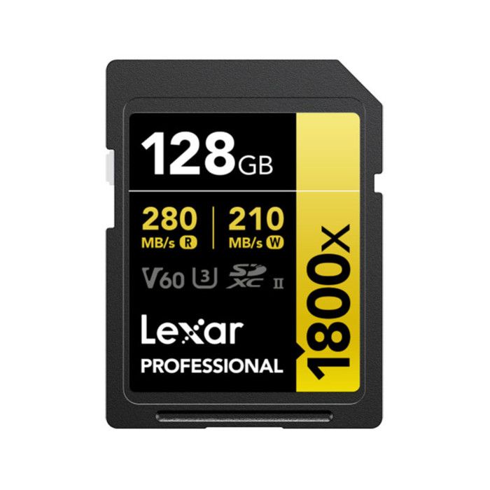 Carte mémoire Lexar carte sdxc 128 go 1800x pro 270 mo/s classe 10 uhs-II u3