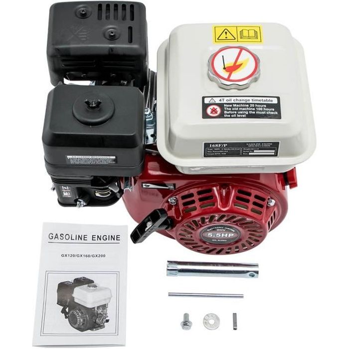 Moteur à Essence Remplacement Direct pour Honda Compatible 4 Temps Gx160 5.5HP