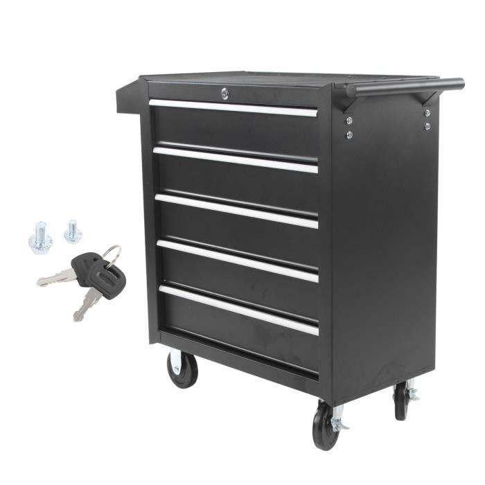 Coffre de rangement pour outils et armoire roulante de 52 pouces à 15 tiroirs en bleu mat