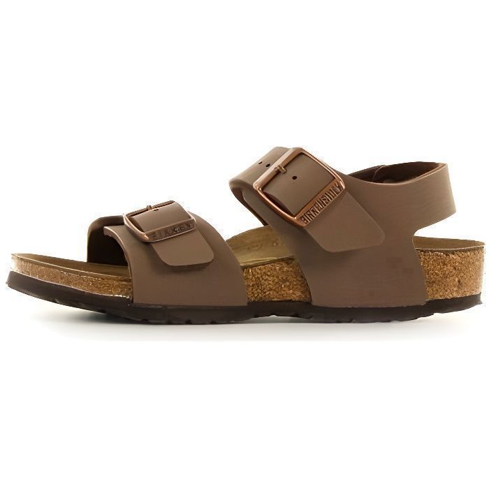 Sandale enfant Birkenstock NEW YORK Cadet Marron Boucle de