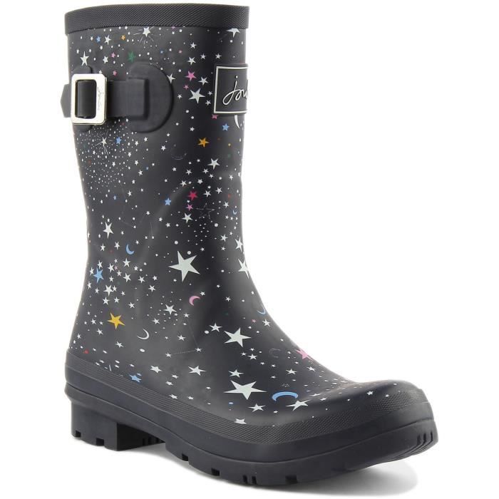 Joules Molly Welly Bottes imprim es toiles pour femmes en marine