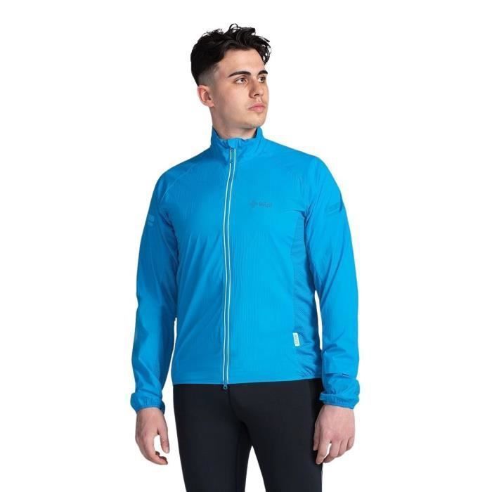 Veste de course pour homme Kilpi Tirano - Bleu - Manches longues - Ultra-léger et respirant Veste de course pour homme Kilpi Tirano - Bleu - Manches longues - Ultra-léger et respirant