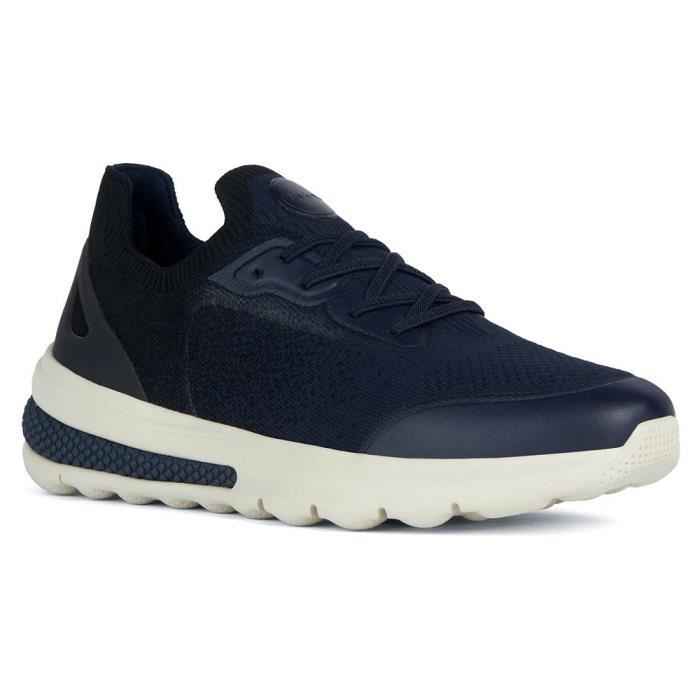 Basket Homme GEOX U Spherica Actif - Bleu Marine/Noir - Lacets - Confortable et Respirante