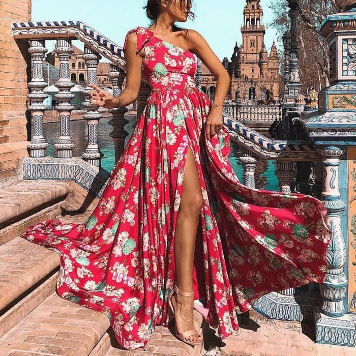 robe longue fendue