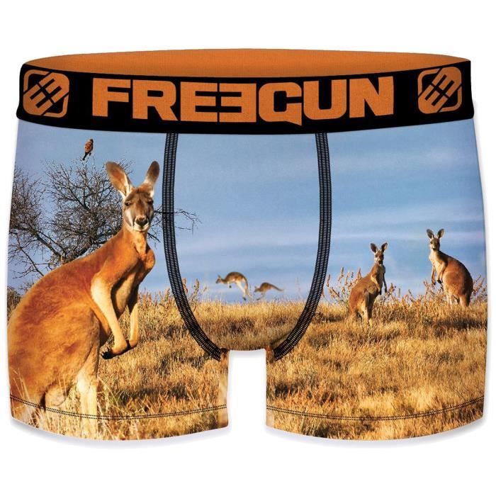 FREEGUN Boxer Kangourou de la ocllection ANIMAL PRINT pour homme