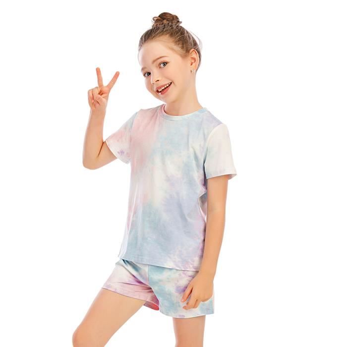 YIZYIF Enfant Fille Ensemble Pyjama Licorne Haut Manches Longue Bas de  Pyjama Pantalon 3-14 Ans Rose Rose - Cdiscount Prêt-à-Porter