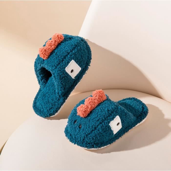 Chaussons Femme En Peluche Animaux Drôles - Doublure Fourrure, Semelle Antidérapante - Pour La Maison (automne/hiver)