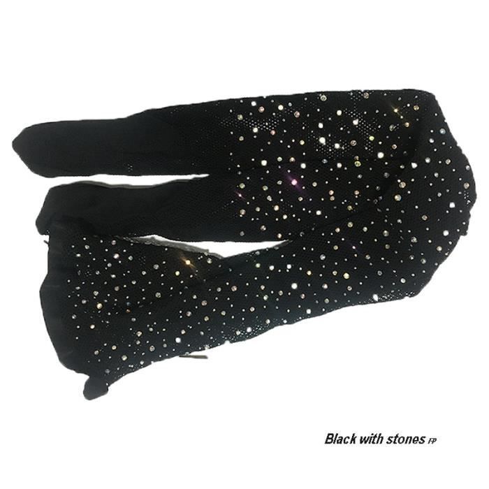 Collant Noir Strass Taille M - MOA - Neuf (sans étiquette) - Bas De Fête Brillant