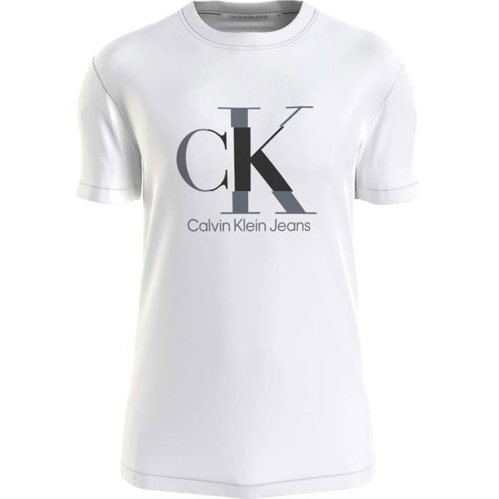 T-shirt CALVIN KLEIN J30J323299YAF Blanc - Homme/Adulte