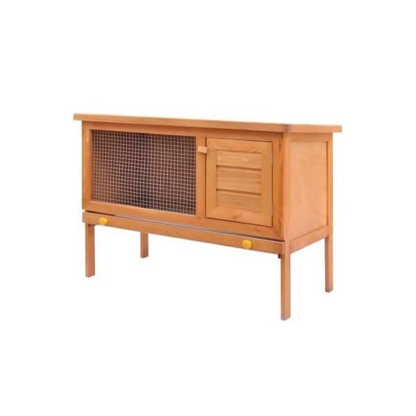 Comparer les prix de Clapier d'extérieur - Bois - 1 niveau - Pour petits animaux - Idéal pour lapins - Enclos sécurisé