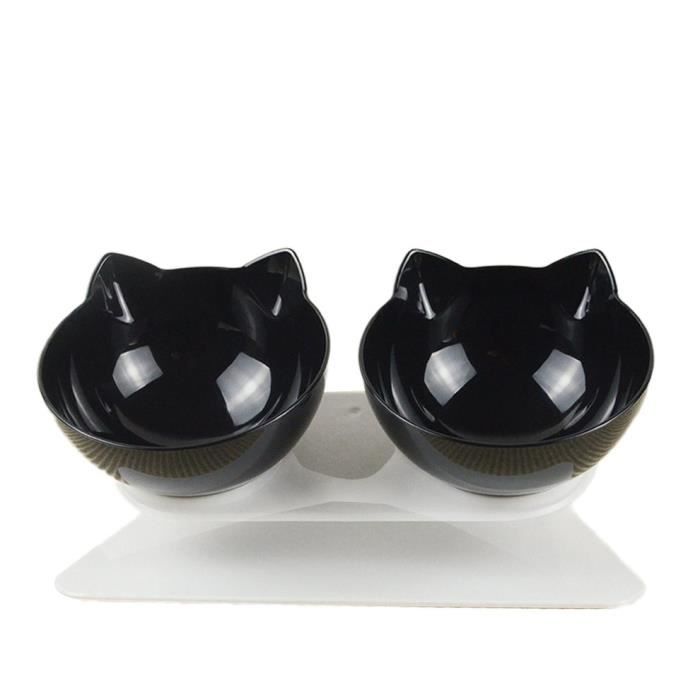 Bol Pour Chat Boire Automatique Pour Chat Fournitures Pour Animaux De Compagnie Bol En Plastique Pour Protege Cou Bol Noir Bol Cdiscount Pret A Porter
