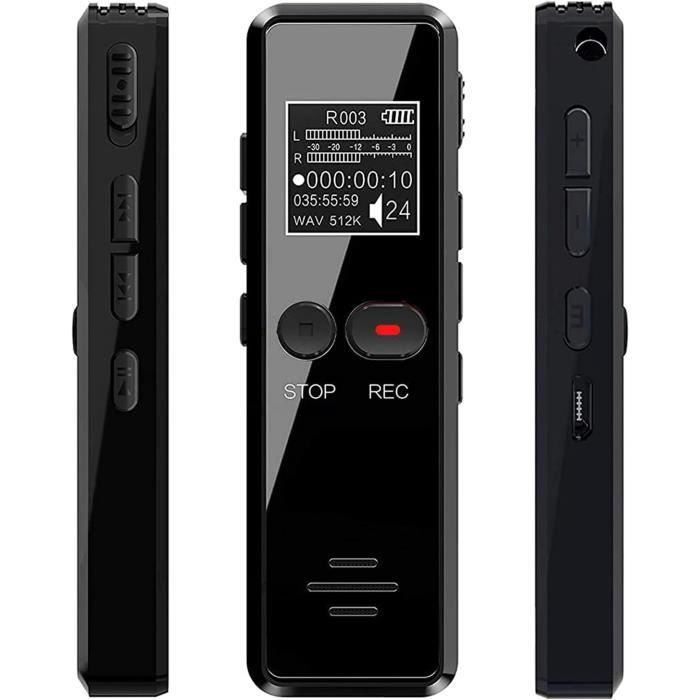 EJ.life Enregistreur Vocal USB SK-001 Mini Enregistreur Vocal Numérique