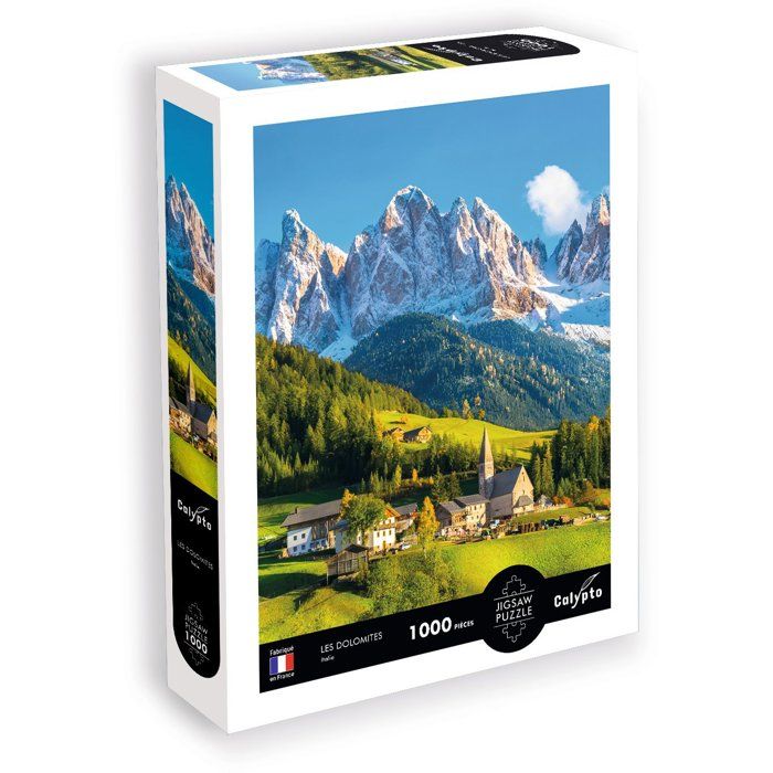 Puzzle Écologique Sentosphère 1000 Pièces – Les Dolomites, Fabriqué En France - vue 2