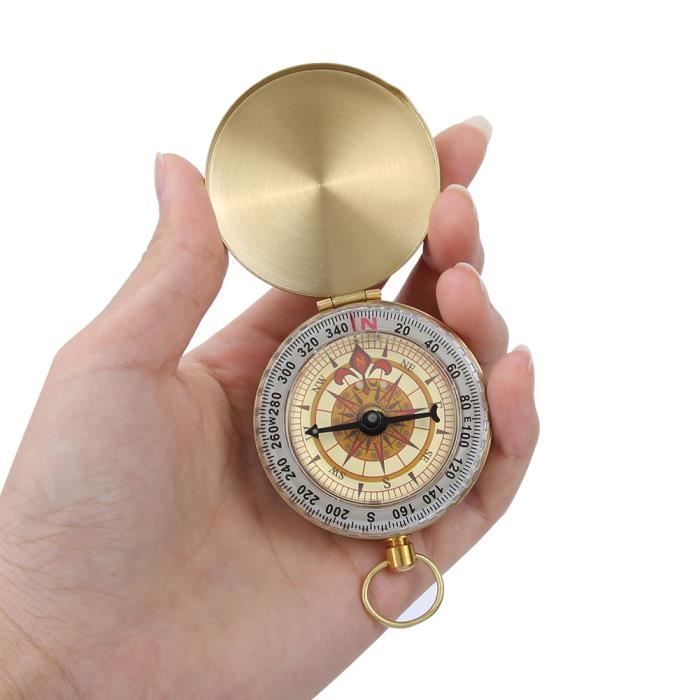 Yhmxh Essentiels de Camping Essentiels de Voyage Équipement de Camping Randonnée Outil de Navigation de Survie en Aluminium Léger Compass Compass