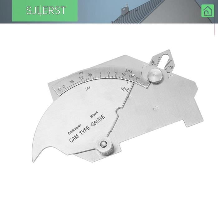Jauge De Soudure Bridge Cam Inox – Outil Précis Pour Mesurer Angle, Hauteur, Largeur Et Écart De Soudure