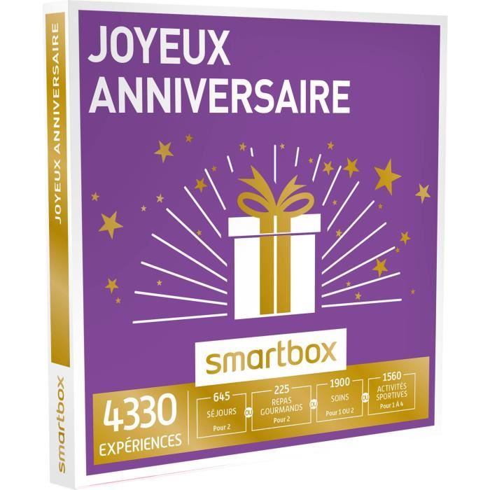 Coffret Cadeau Joyeux Anniversaire Smartbox Cdiscount Librairie Coffret Cadeau Joyeux Anniversaire Smartbox Cdiscount Librairie