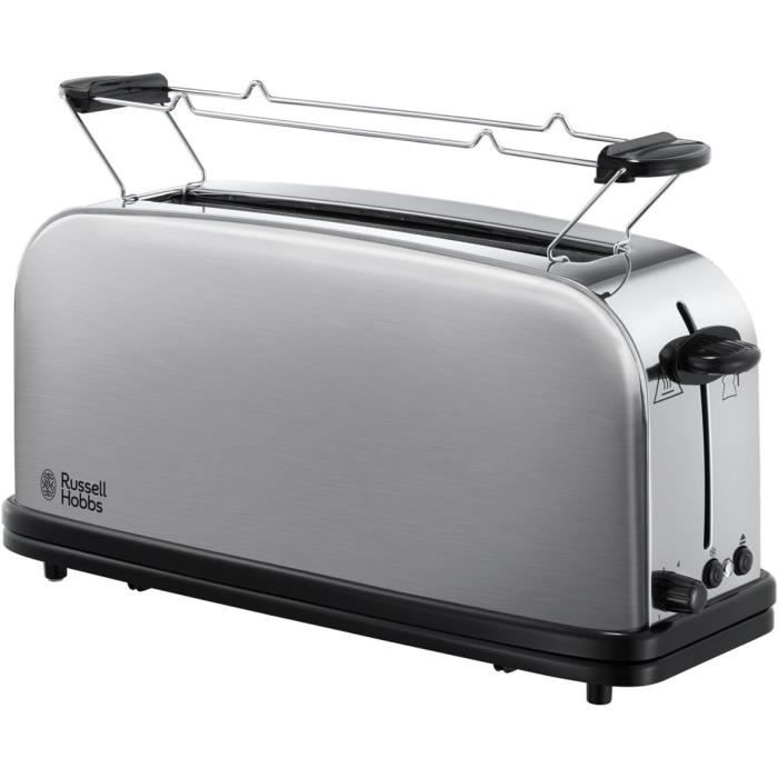 Russell Hobbs Toaster GrillePain, Fente Large Spécial Baguette, 6