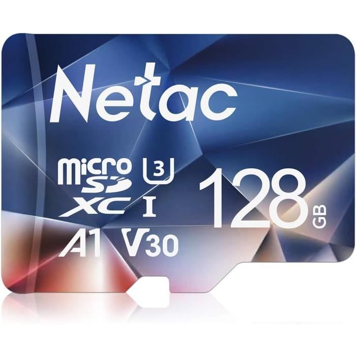 Carte Micro SD 128Go, Carte MicroSDXC,A1, U3, C10, V30, 4K, 667X