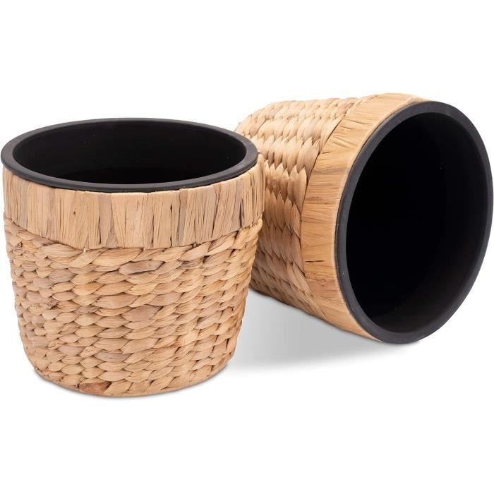 Porte-Bouteilles En Jonc De Mer - Panier Tressé Naturel Pour 2 Bouteilles, Déco Vintage