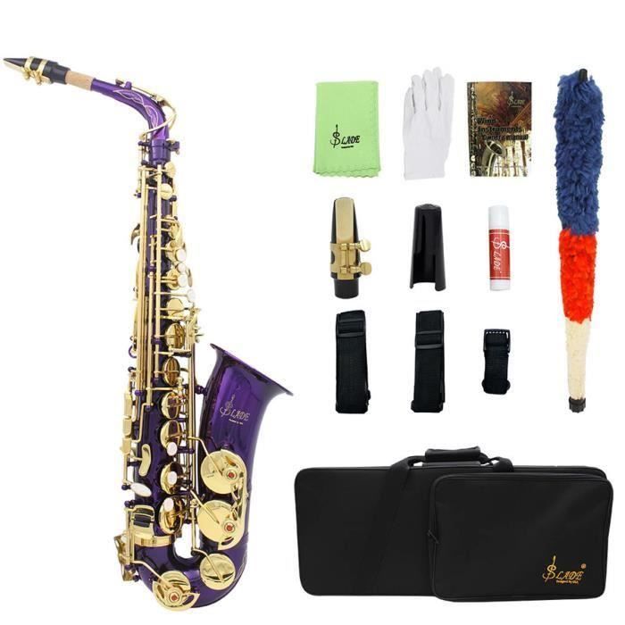 SLADE Kit Saxophone Alto Mi Bémol Corps en laiton Pratique Enseignement