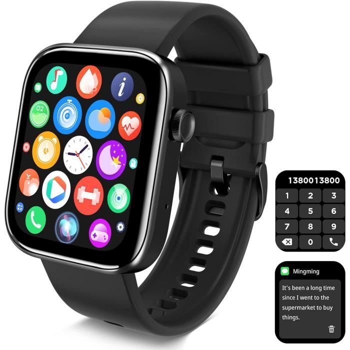 Montre Connectée Homme avec Appels Bluetooth, 1,7 Montre