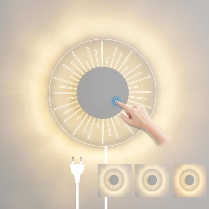 Paulmann 78918 Applique Murale LED Tabari Ronde Avec Lampe De Lecture - Blanc Chaud 3000K - Chrome Et Blanc - Éclairage Direct 230V