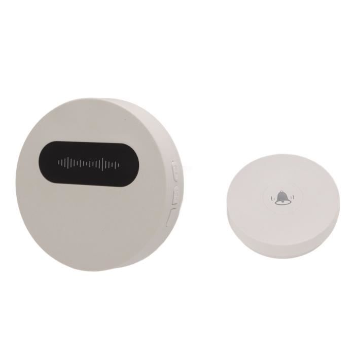 Kit pour Sonnette Sans Fil Alimentation sur Secteur 36 Mélodies LED Clignotante