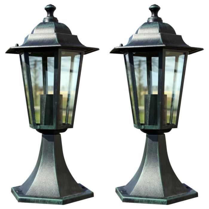 vidaXL Lampes de Jardin Aluminium 2 pcs - vue 4