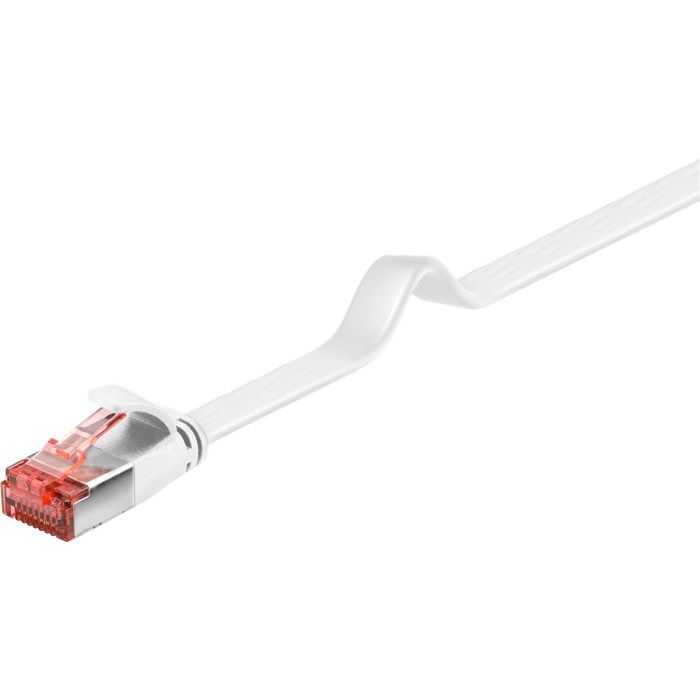 Câble réseau CAT 6 - WENTRONIC - 50 cm - Blanc - Moulé blindé