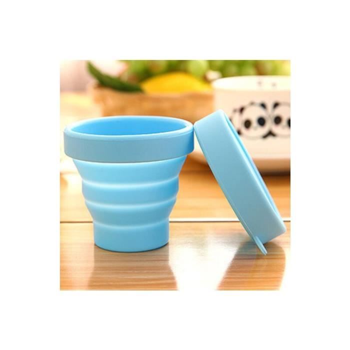 Accessoires Randonnée 3 Gobelet Pliable Tasse De Voyage Pliable,Tasse Pliable,Couvercle, Gobelets Extensibles, Tasses Réutilbles Pour Le Camping - Maison Bouilloire Pliable