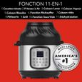 Instant Pot Duo Effet Croustillant, 6 Litre, Multicuiseur 11 en 1-Autocuiseur, Cocotte Minute, Friteuse à Air et Fonction Pâtisserie-1