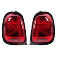 Minifinker Feux arrière à LED VLAND JCW Union Jack Feux arrière Lentille rouge Convient pour F55 F56 F57 20142020 moto centrale-1