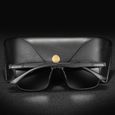 RMEGA® Lunettes de Soleil polarisées Homme Femme-Sports Eyewear réfléchissantes avec Sports de Plein air Conduite pêche - Noir - A01-1