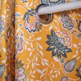 TODAY, Rideau oeillets floral coton INDIAN FLOWERS SHIVA Vert - 140x240 cm-1