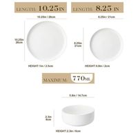 Elegante vajilla de porcelana para todas las ocasiones Elegante vajilla de porcelana para todas las ocasiones