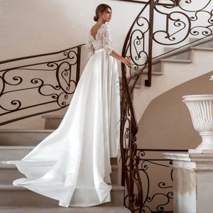 Gants De Mariée Dentelle Blanche Avec Noeud Floral - Pour Cérémonie, Soirée Élégante | Taille Unique