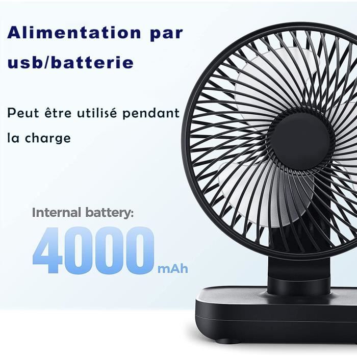 Ventilateur Nuque Portable, USB Ventilateur de Cou avec Batterie 2600mAh, 6  Vitesses, Ventilateur Personnel Silencieux Réglabl[31] - Cdiscount Bricolage