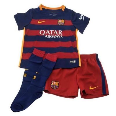 Ensemble Complet Football - FC Barcelone - Saison 2015/2016 - Flocage Messi 10 - Garçon - Rouge Blanc, rouge et jaune - Sport