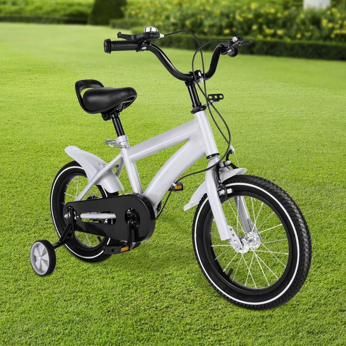 Vélo pour fille Yar Biky - 14 pouces - Vélo enfant avec roues stabilisatrices et